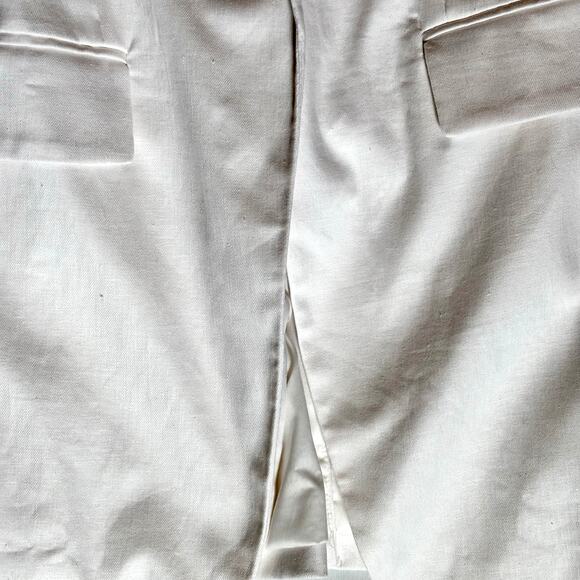 Banana Republic NWT White Linen Blazer Oversized Look $160 Price Tag Size 6 - Picture 5 of 10